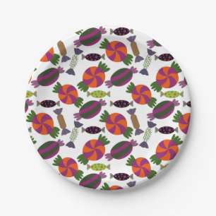 Candy pattern Lollies pattern lollipop 51 Paper Plate