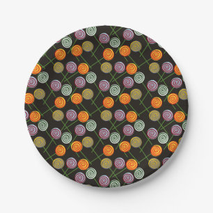 Candy pattern Lollies pattern lollipop 52 Paper Plate