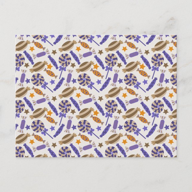 Candy pattern | Lollies pattern | lollipop 57 Postcard (Front)
