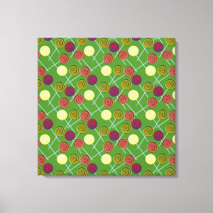 Candy pattern Lollies pattern lollipop 58 Canvas Print