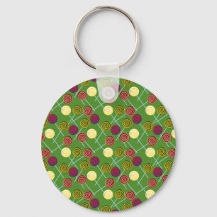 Candy pattern Lollies pattern lollipop 58 Key Ring