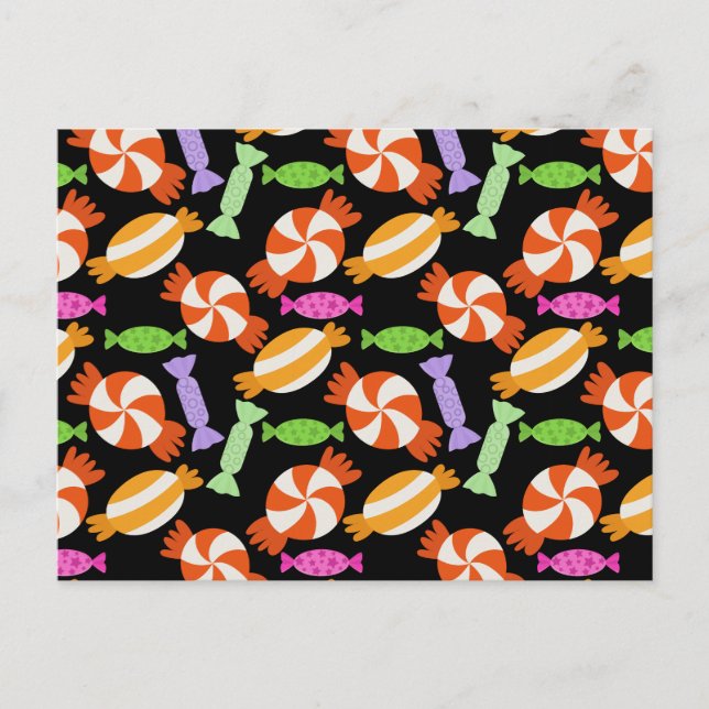 Candy pattern | Lollies pattern | lollipop 59 Postcard (Front)