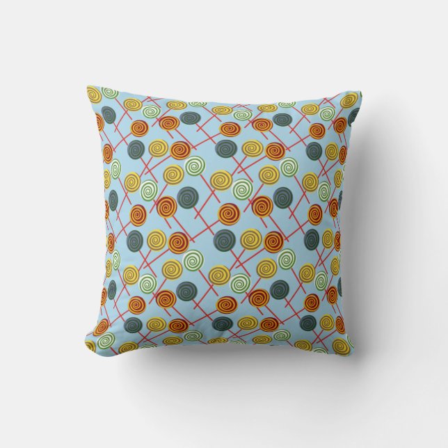 Candy pattern | Lollies pattern | lollipop 5 Cushion (Front)