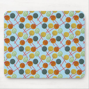 Candy pattern Lollies pattern lollipop 5 Mouse Mat
