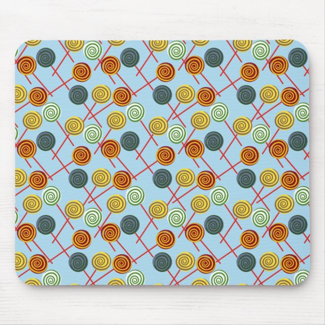 Candy pattern | Lollies pattern | lollipop 5 Mouse Mat (Front)