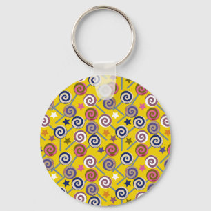 Candy pattern   Lollies pattern   lollipop 60 Key Ring
