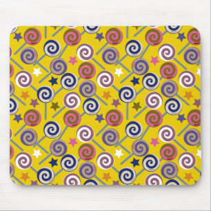 Candy pattern Lollies pattern lollipop 60 Mouse Mat
