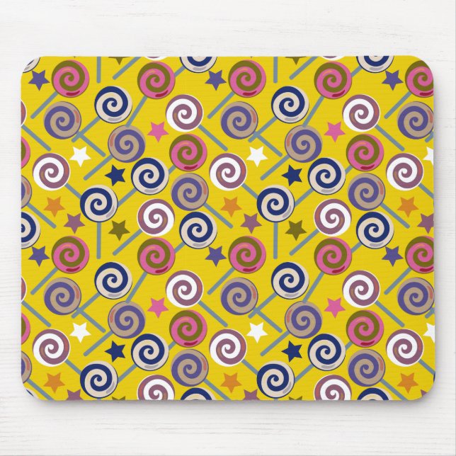 Candy pattern | Lollies pattern | lollipop 60 Mouse Mat (Front)