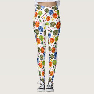 Candy pattern Lollies pattern lollipop 61 Leggings