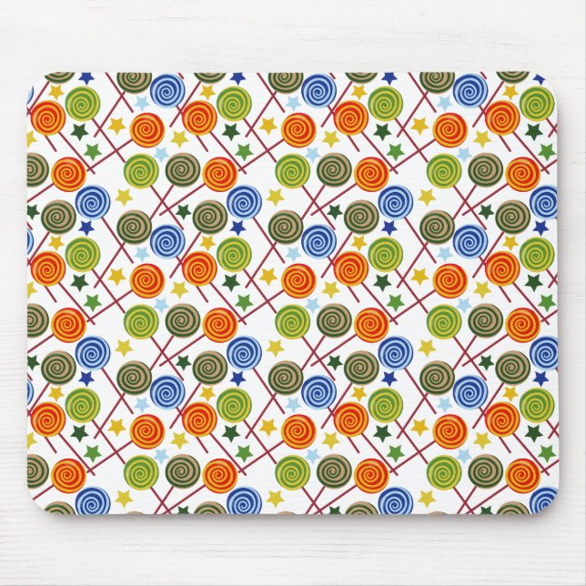 Candy pattern | Lollies pattern | lollipop 61 Mouse Mat (Front)