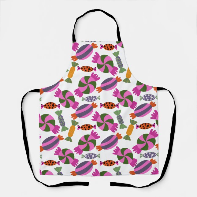 Candy pattern | Lollies pattern | lollipop 6 Apron (Front)