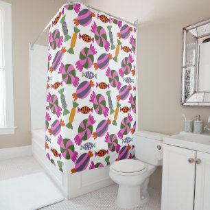 Candy pattern Lollies pattern lollipop 6 Shower Curtain