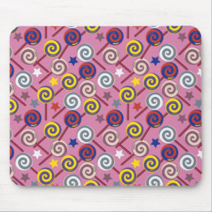 Candy pattern   Lollies pattern   lollipop 7 Mouse Mat