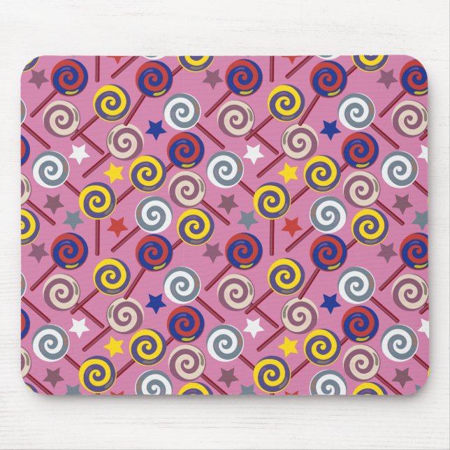 Candy pattern | Lollies pattern | lollipop 7 Mouse Mat (Front)