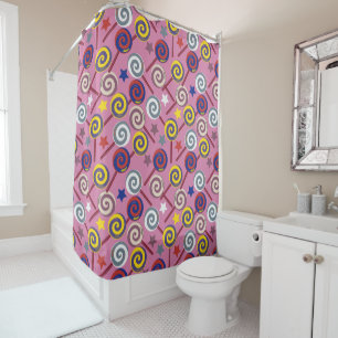 Candy pattern   Lollies pattern   lollipop 7 Shower Curtain