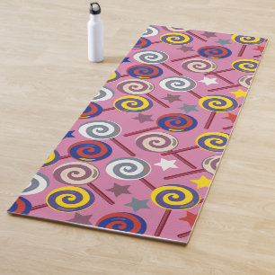 Candy pattern Lollies pattern lollipop 7 Yoga Mat