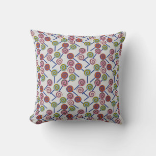 Candy pattern   Lollies pattern   lollipop 8 Cushion