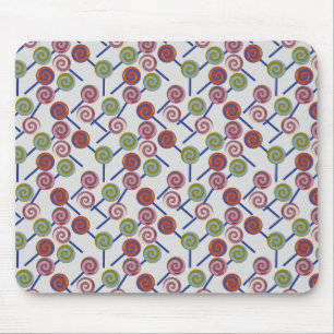 Candy pattern Lollies pattern lollipop 8 Mouse Mat
