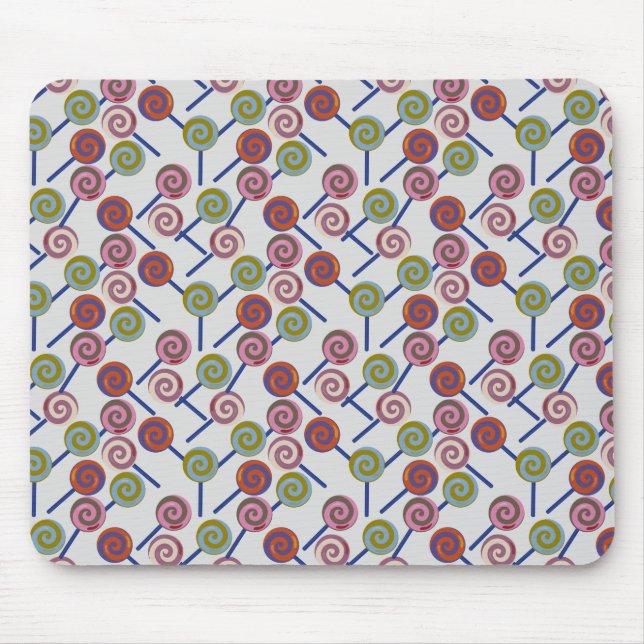 Candy pattern | Lollies pattern | lollipop 8 Mouse Mat (Front)