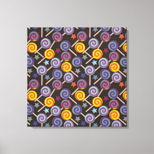 Candy pattern Lollies pattern lollipop 9 Canvas Print