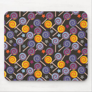 Candy pattern Lollies pattern lollipop 9 Mouse Mat