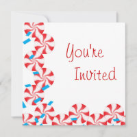 Candy Peppermint Invitation