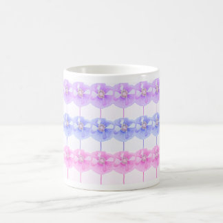 Candy pink and purple poppies ... mug
