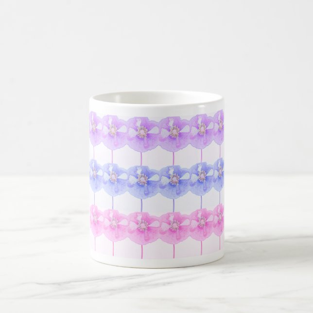 Candy pink and purple poppies ... mug (Center)