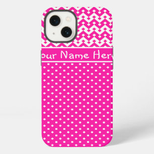 Candy Pink and White Custom iPhone 6 Case
