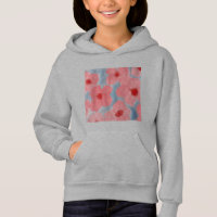 Candy Pink Flowers Hoodie