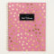 Candy Pink Gold Glitter Dots Year and Name Planner
