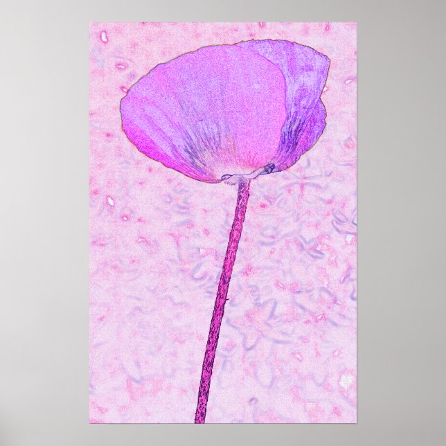 Candy pink poppy ...poster poster (Front)
