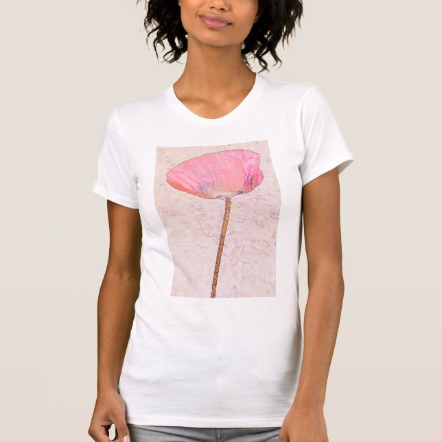 Candy pink poppy T-Shirt (Front)