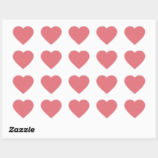 Candy pink (solid color)  heart sticker