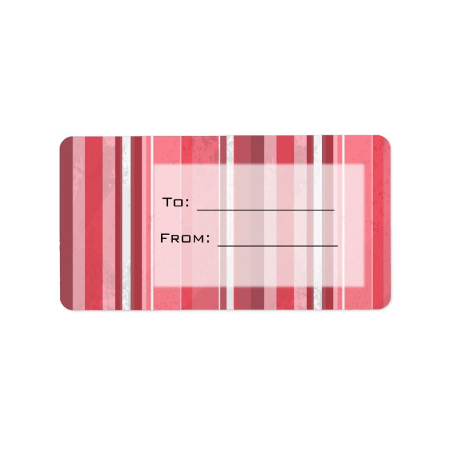 Candy Pink Stripes Label (Front)