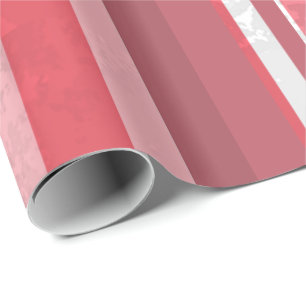 Candy Pink Stripes Wrapping Paper