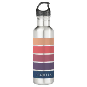 Candy Pink x Serene Blue Aesthetic Keychain 710 Ml Water Bottle