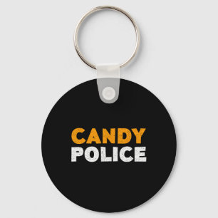 Candy Police Halloween Shirt Key Ring