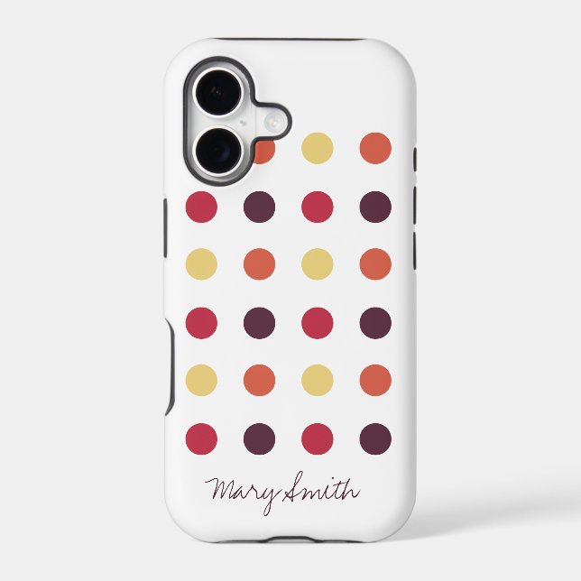 Candy Polka Dot Custom Name Plum (Back)