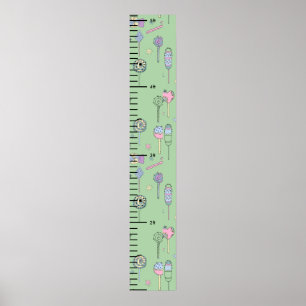 Candy Print Cute  Baby  Growth Chart