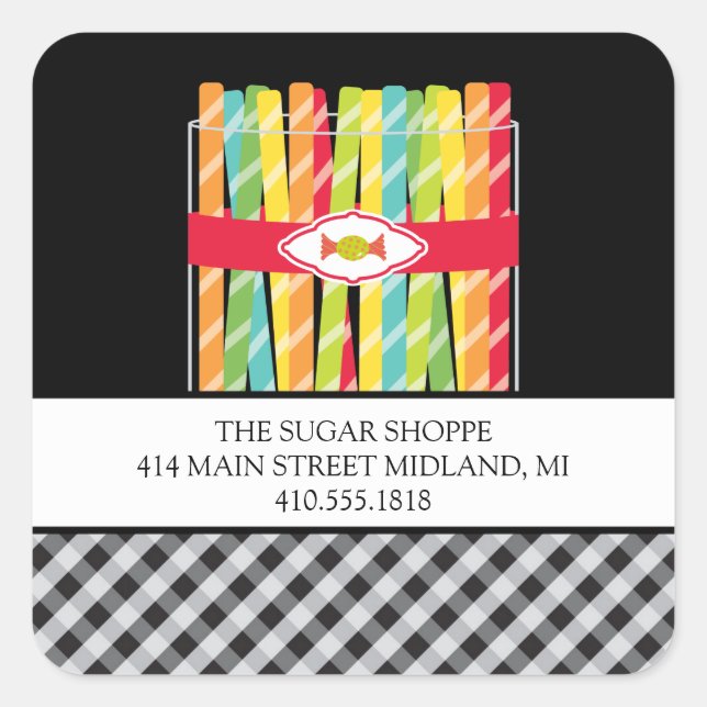 Candy Product Label Stickers (Front)