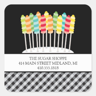 Candy Product Label Stickers