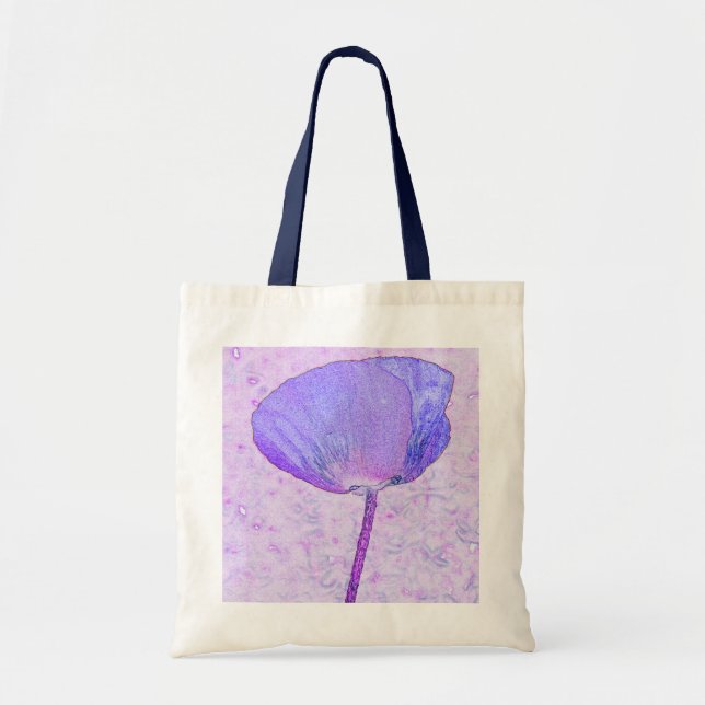 Candy purple poppy ...bag tote bag (Front)