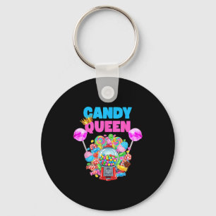 Candy Queen Shirt Funny Lollip Candy Lover Humor  Key Ring