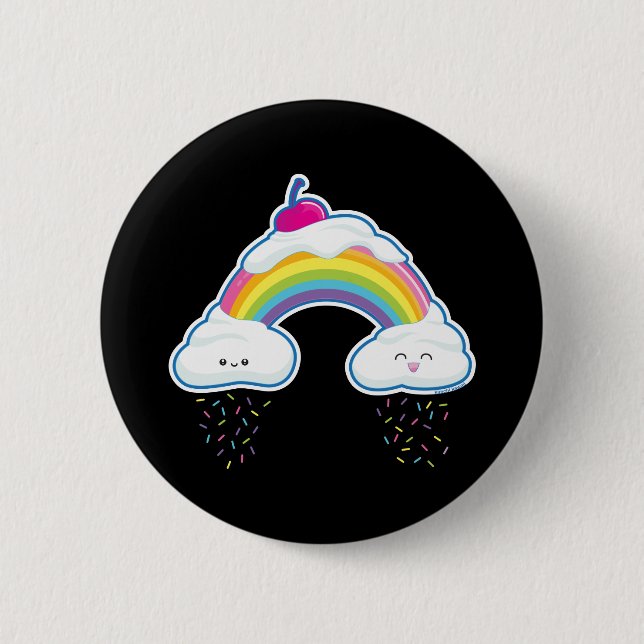 Candy Rainbow 6 Cm Round Badge (Front)