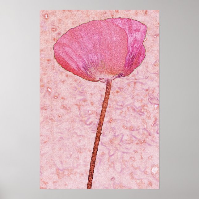 Candy red poppy ...poster poster (Front)