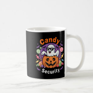 Candy Security Boo Pumpkin Funny Ghost Halloween C Coffee Mug