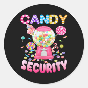 Candy-security Candyland Costume Kids Teens Adult  Classic Round Sticker