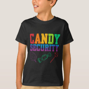 Candy Security Candyland Halloween Costume Kids Te T-Shirt