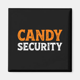 Candy Security Funny Easy Lazy Halloween Dad Mom P Magnet